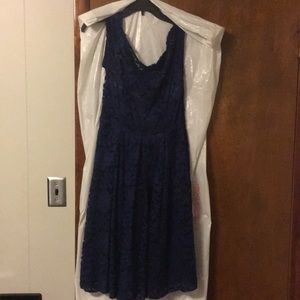 Navy blue cocktail dress